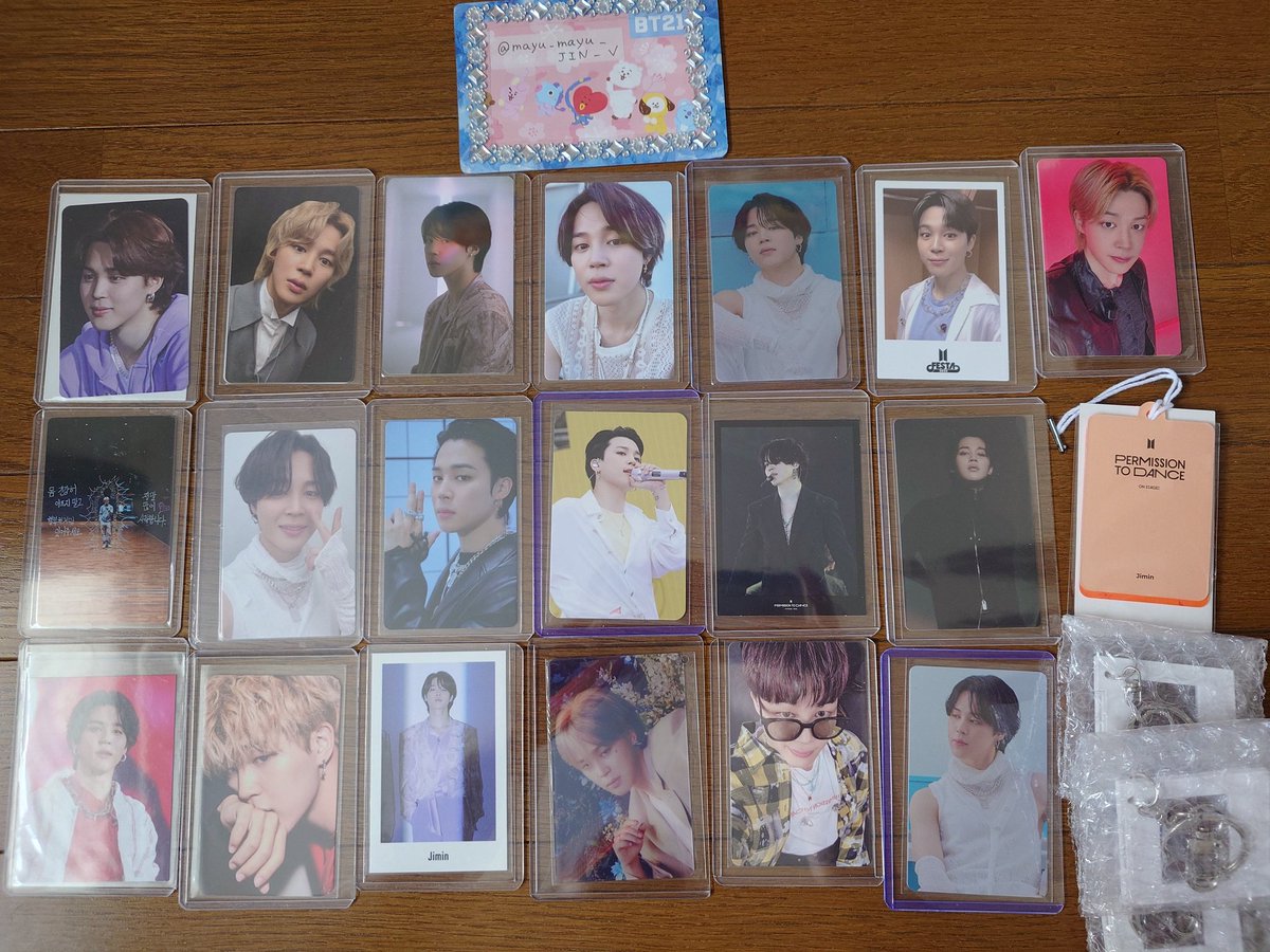 mayu_mayu_JIN_V's tweet photo. BTS 交換希望
譲)🐨🐿️🐱🐥🐰or買取
求)未所持🐹※固ポスト参照
·基本トレカを求めています！！
·未所持トレカは買取も検討致しますので、希望金額ご提示下さい🙇‍♀️

交換可能なものございましたら、よろしくお願い致します🙇‍♀️
#BTS交換　#BTS買取 https://t.co/ZqExAakP44