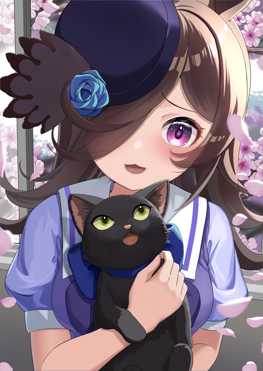 luch00317's tweet photo. ライスと猫その3
#ウマ娘 https://t.co/AexuwrWzst