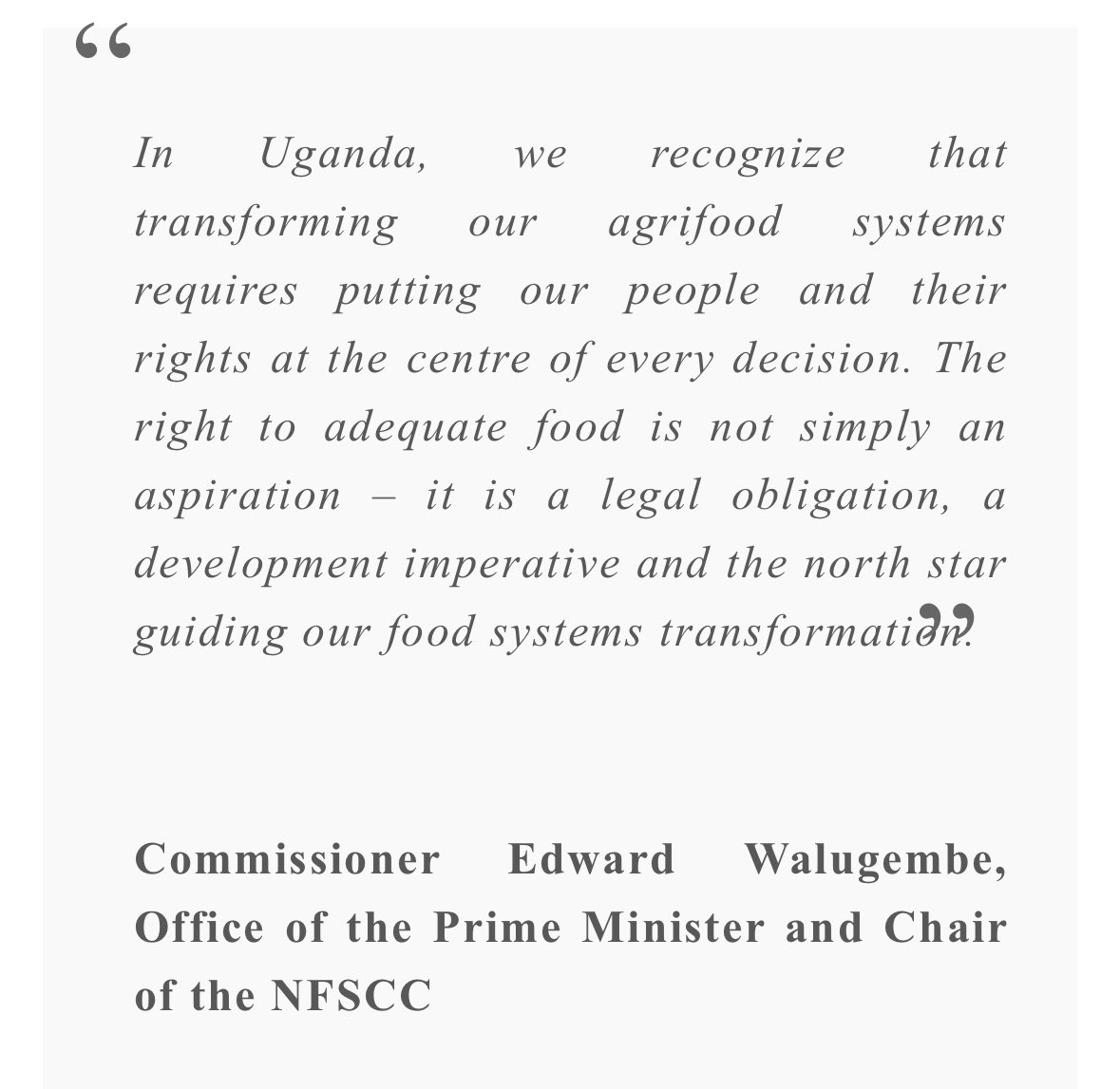 FRAUGANDA's tweet photo. Uganda’s Agrifood transformation is not just about farming, it is about linking food, climate, nutrition, equity and planning into one system.

This article shows how #NDPIV is helping move the country from siloed action to joined-up solutions.

Read here: https://t.co/9Qnjzk0iPI https://t.co/C0JZQnI9m8