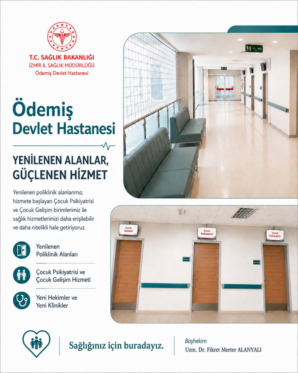 odemisdh's tweet photo. Her geçen gün daha güçlü, daha erişilebilir ve daha nitelikli bir sağlık hizmeti sunabilmek için Ödemiş Devlet Hastanemizde çalışmalarımıza aralıksız devam ediyoruz. https://t.co/yIvnwWqpIV
