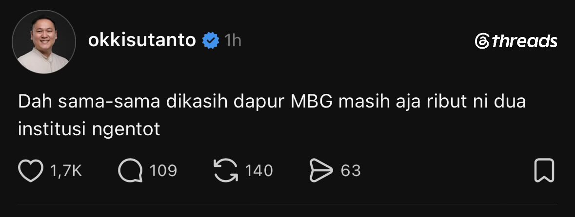 TukangInterupsi's tweet photo. Kejaksaan mana ada dikasih Sppg kak https://t.co/VMH0YUf3n8