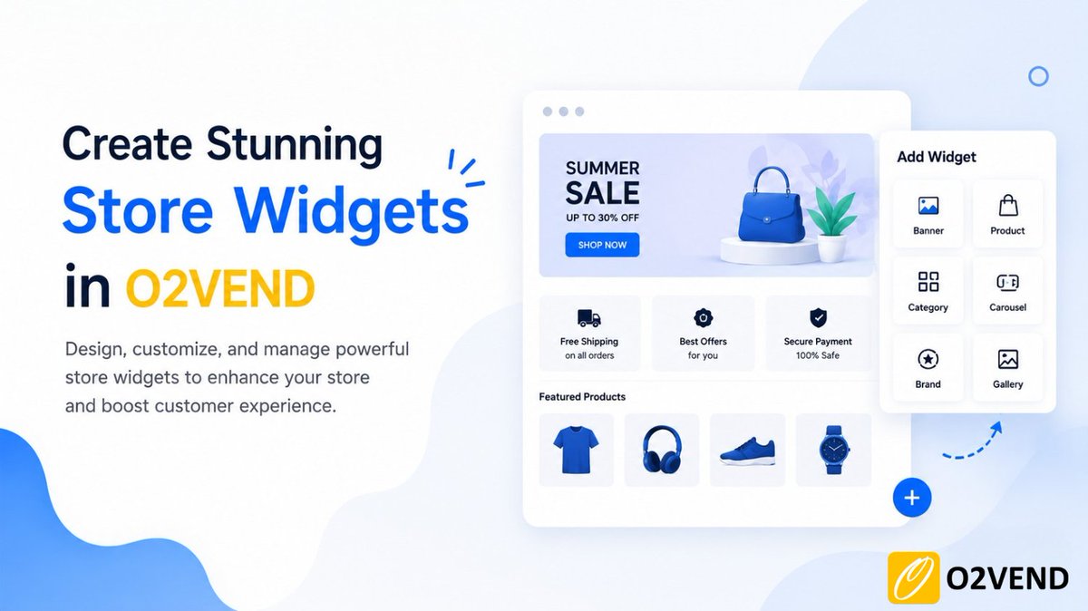 O2Vend's tweet photo. Create stunning store widgets with O2VEND!

Display banners, featured products, reviews, and offers to build an engaging shopping experience—no coding required.
Learn More: https://t.co/Q0qwJRbth5
#O2VEND #eCommerce #OnlineStore #StoreWidgets #CustomerExperience https://t.co/Kcowu54Jnw