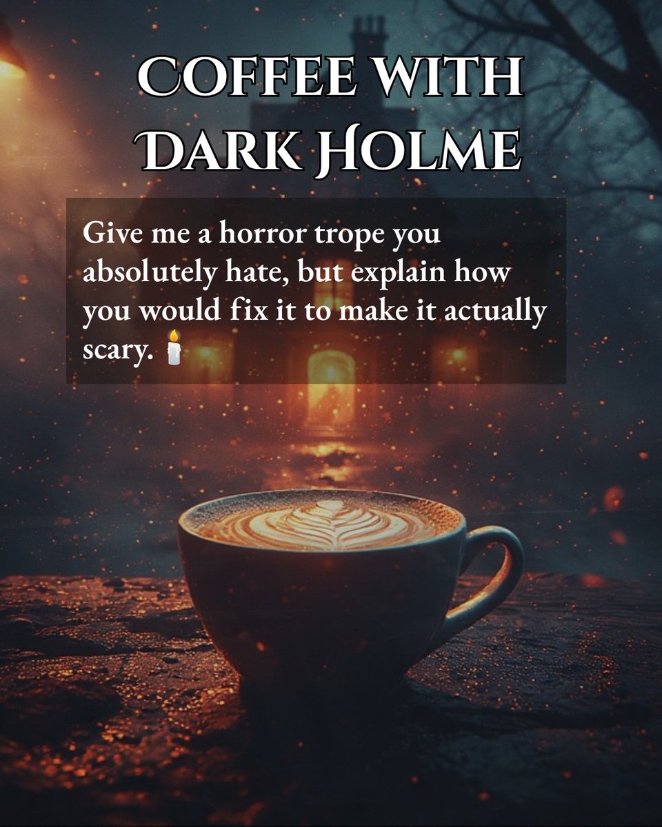 kerryholme30196's tweet photo. ☕️ Coffee with Dark Holme 

#readingcommunity #horrorcommunity #writingcommunity #supportindieauthors #indieauthors #horrorlit #darkfiction #creepyreads #indiehorror #booklovers #bookaddict #storytelling #writerslife #bookrecommendations #amreading #amwriting #booktok #fyp https://t.co/LhzgmDpEor