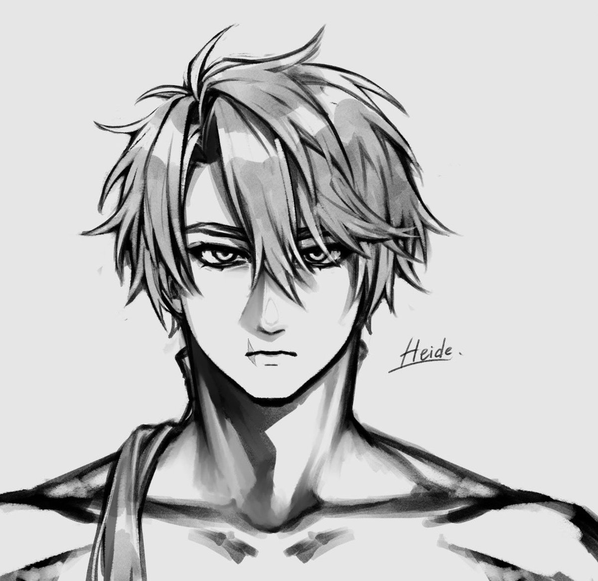MappyJamJam315's tweet photo. 正面顔資料を描いていたやつ。多分20分くらい。

#イラスト #創作 #OC https://t.co/zOjUYZkNf3