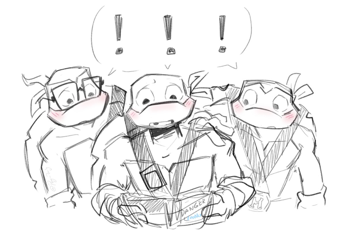 Pey_Wig's tweet photo. IS THAT MY DIARY!?📓🐢

#Tcest #raphanardo #leoraph #Mitello #leotello https://t.co/y76VLkMUaP