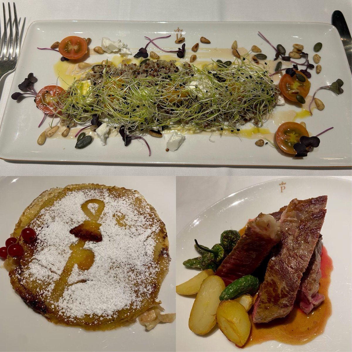 nature_trip_'s tweet photo. 楽しみにしていたパラドールのディナー🍽️

天井高の素敵なレストランですが、当時は霊安室だったとか。

どれも美味しかったけれど、ここで食べたタルタが絶品で、満腹だったけどおかわりしたかった🫶🏻

#サンティアゴデコンポステーラ https://t.co/UzOASaDARD