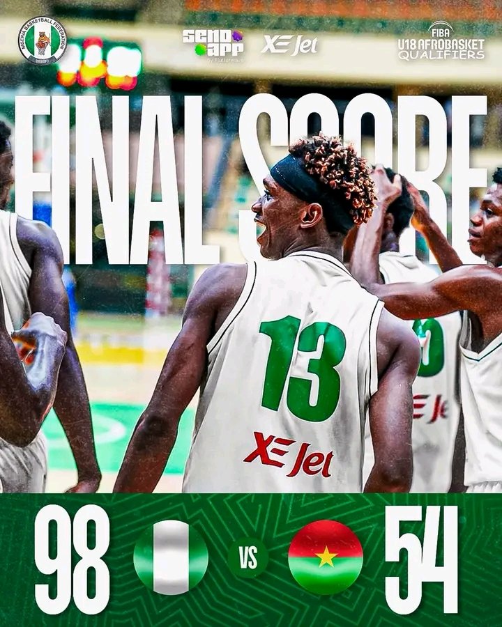 OffsideSpo13737's tweet photo. DOMINANT D'TIGERS! 🇳🇬🔥

The Nigeria U18 D'Tigers delivered another commanding performance, cruising to a 98-54 victory over hosts Burkina Faso in the 2026 U18 AfroBasket. https://t.co/CIitrXJbHA