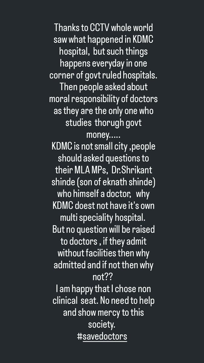fpl1516guru's tweet photo. KDMC people please ask questions to @DrSEShinde who himself a doctor and KDMC dont have it's own multi speciality hospital. #savedoctor #assault https://t.co/3RsbfknCnZ