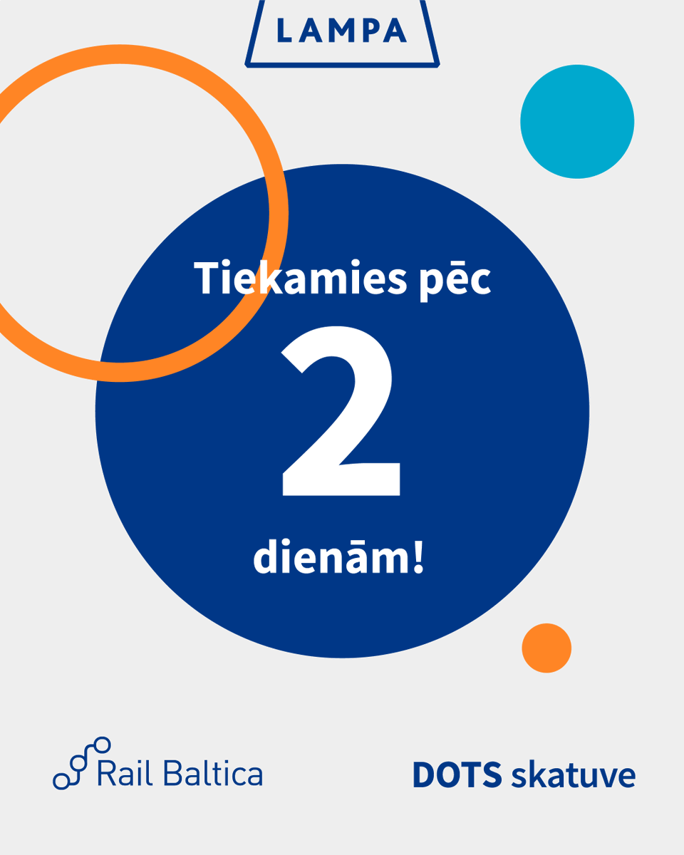 Sat_Min's tweet photo. ⏳ Jau pēc divām dienām tiekamies @FestivalsLAMPA !

📍 11. jūlijā plkst. 11.00
📍 DOTS skatuve, Cēsīs

🚆 Uz festivālu aicinām doties ar @ViviVilciens ! 

#LAMPA #RailBaltica #CEFTransport #Atveseļošanasfonds #RīgasCentrālāStacija #Rīga #Vivi #NākotnesMobilitāte https://t.co/4sRKMWGUqN