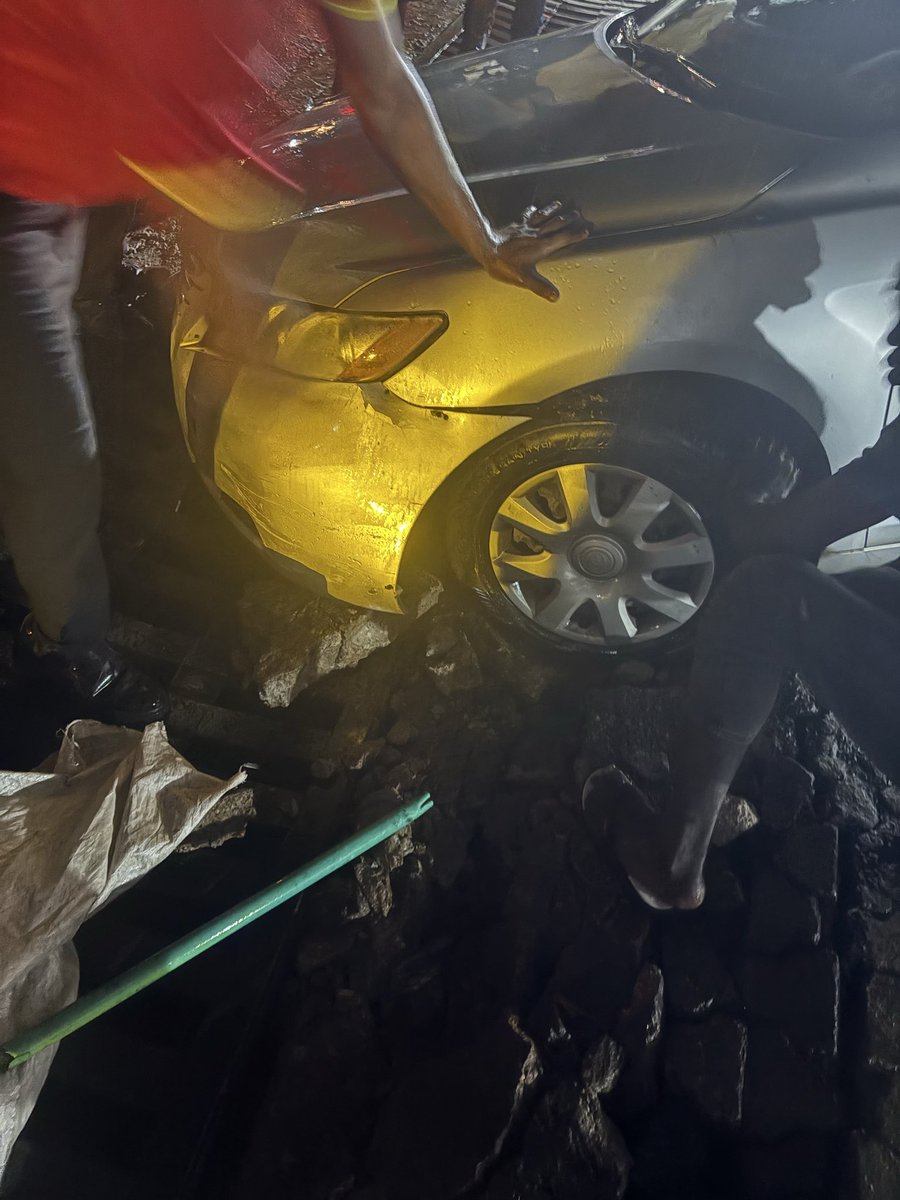 Yk21547684's tweet photo. Dear @ChickenRepublic , @CR_Customercare,

On 8 July 2026, at about 8:30 p.m., I visited your Mokola, Ibadan branch to buy food. After making my purchase, I attempted to drive out of your premises.

Unknown to me, the entrance had been damaged earlier by a trailer that came to load chickens. There was no visible caution sign, barricade, or proper direction from the security personnel to warn customers that the exit was unsafe.

As a result, my car plunged into the damaged gutter at the entrance.

The incident left me with:

Damage to my car
A badly damaged tyre
Money paid to the people who helped get my car out
Emotional distress from what could have been a much worse accident

I appreciate the good Samaritans who eventually helped lift my car out. However, this incident was entirely preventable. If the entrance had been properly cordoned off or customers had been directed away from the damaged area, this would never have happened.

I believe this reflects a failure to adequately secure a known hazard on your premises. I hope Chicken Republic takes responsibility for this incident and reaches out to resolve it, while ensuring no other customer experiences the same thing.