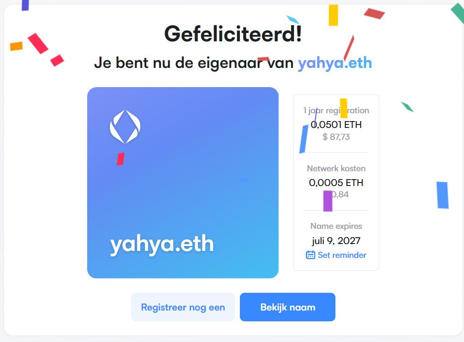 EnsNederland's tweet photo. 720.000 mensen hebben de voornaam #Yahya
560.000 mensen hebben de achternaam #Yahya
Meer dan een miljoen Yahya's op de wereld.
Een paar daarvan willen straks heel graag hun .eth naam.
#ENS #ensnames #ethereum https://t.co/cidfeGdjFI