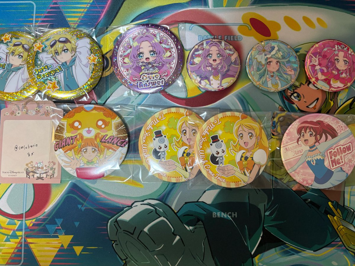 coolukario's tweet photo. 【プリキュア譲渡／交換】
トゥインクル／ホログラム缶バッジ／たんプリ展

譲）ジェット先輩、アンサー、エクレール、ミスティック、ロゼッタ、ハニー、めぐみ

缶バッジやグミカ、ウエハース何でも検討します

お気軽にお声がけください。
郵送交換希望。 https://t.co/IxwBKvmQqL