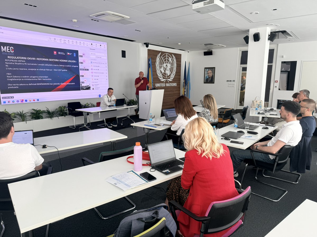UNDPBiH's tweet photo. Digital public services start with better data.

Through #MEG3, a new benchmarking system is being introduced to help water utilities track KPIs, report more easily and improve services for citizens.

#MEG3 is funded by 🇨🇭 🇸🇪 🇨🇿 and implemented by #UNDPBiH. https://t.co/9DfkLq3f17