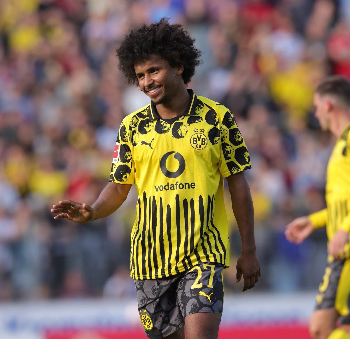 Kola_klass's tweet photo. Karim Adeyemi brings explosiveness, blistering pace, relentless work rate, elite ball-carrying, and goals. He gives Barça a completely different dimension in attack.

Now imagine a frontline of Lamine Yamal, Raphinha, Gordon, Adeyemi and Álvarez.
Pace. Pressing. Directness. Goals https://t.co/2CgicAKVp9
