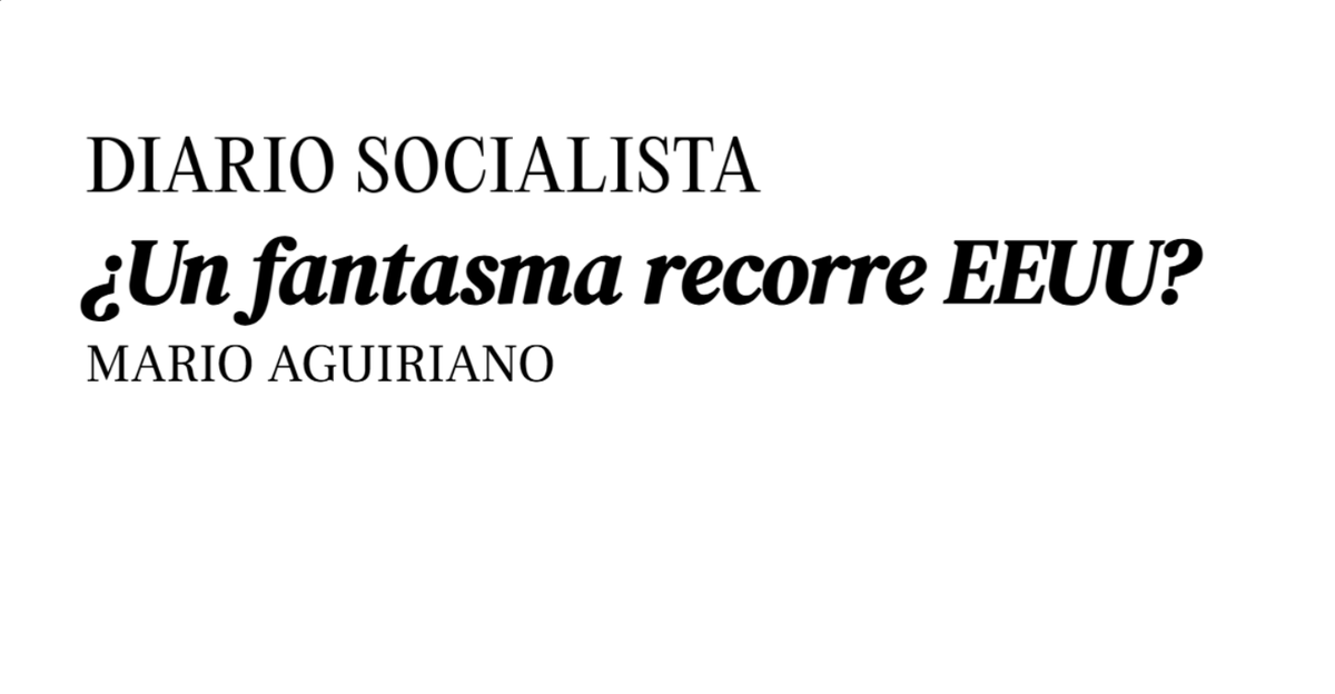 DSocialista_'s tweet photo. OPINIÓN | ¿Un fantasma recorre EEUU?

✍🏼 Escribe @AguirianoMario sobre el DSA y la opción del socialismo en EEUU. 

➡️ https://t.co/NONIzA2qtA https://t.co/Mi1wxBdOel