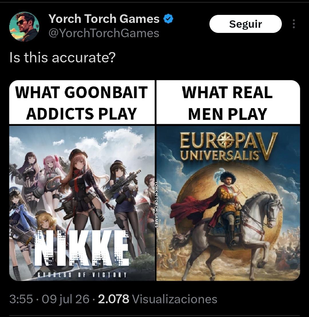 DovahkillerU's tweet photo. Today, in "That Time I Became a Pro-Censorship Activist," our protagonist calls Nikke a game for goonbait addicts. Stay tuned for the next episode. https://t.co/YbLR8jWEFr