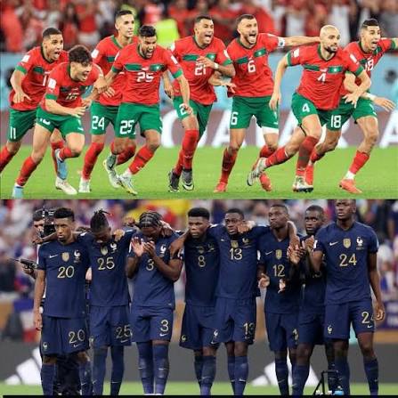 BensSamdo's tweet photo. Today #Morocco takes the field the only #Arab, #Amazigh, and #African_nation ever to reach a #FIFA #World_Cup #semifinal. Today #Africa's champion plays for #history once again carrying the pride and hopes of millions. Best of luck to the #Atlas_Lions Make history again 🇲🇦⚽ https://t.co/BOGREhgxMI