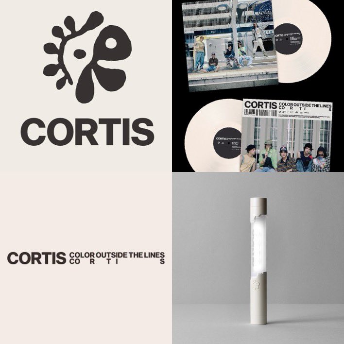 loousdeline's tweet photo. this color is called “cortis sand” they used it for the the letters of the name #cortis, cotl vinyl, &amp; for the light stick #코르티스 

🦔 this called cortis sand, we pay attention to it while choosing it
🐶 the color is kinda ivory &amp; beige 
🐢 it’s kinda yellow-ish, vintage style https://t.co/MbOGkhcXe2
