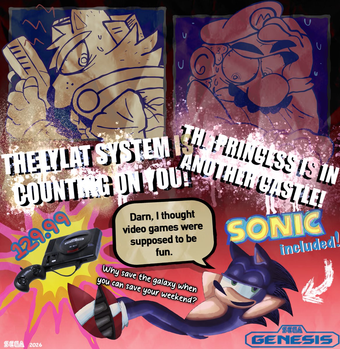StarServiceFox's tweet photo. Nintendon’t #starfox #supermario #sonicthehedghog #digitalartㅤㅤㅤㅤ https://t.co/LtHiWZckix