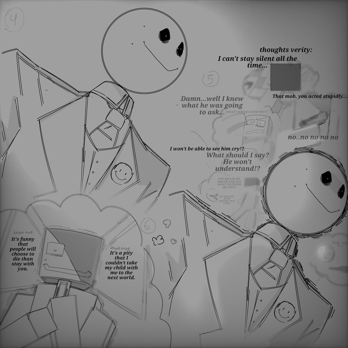 Likee07806010's tweet photo. I will drive you to depression one day, it's only a matter of time..

My dears, I realized you like the totem! And you want me to keep it! I made an AU out of it (you can suggest your own AU name, too.) That's all for now 
 #verity #thatmob #verimob  #minecrafthorrors #fanchild https://t.co/IanXj1t3Sz