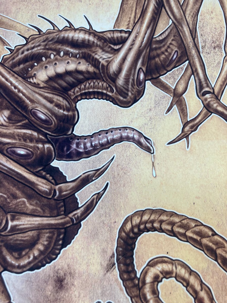 EntennStudio's tweet photo. Anybody ready to get their face hugged? Embrace this facial brace in the form of this limited edition museum archival giclΓ©e, limited run of only 8. Be a pet and offer this baby a home! -
-
-
-
#entenn #alien #facehugger #aliens #hrgiger https://t.co/3NMgTFZrNc