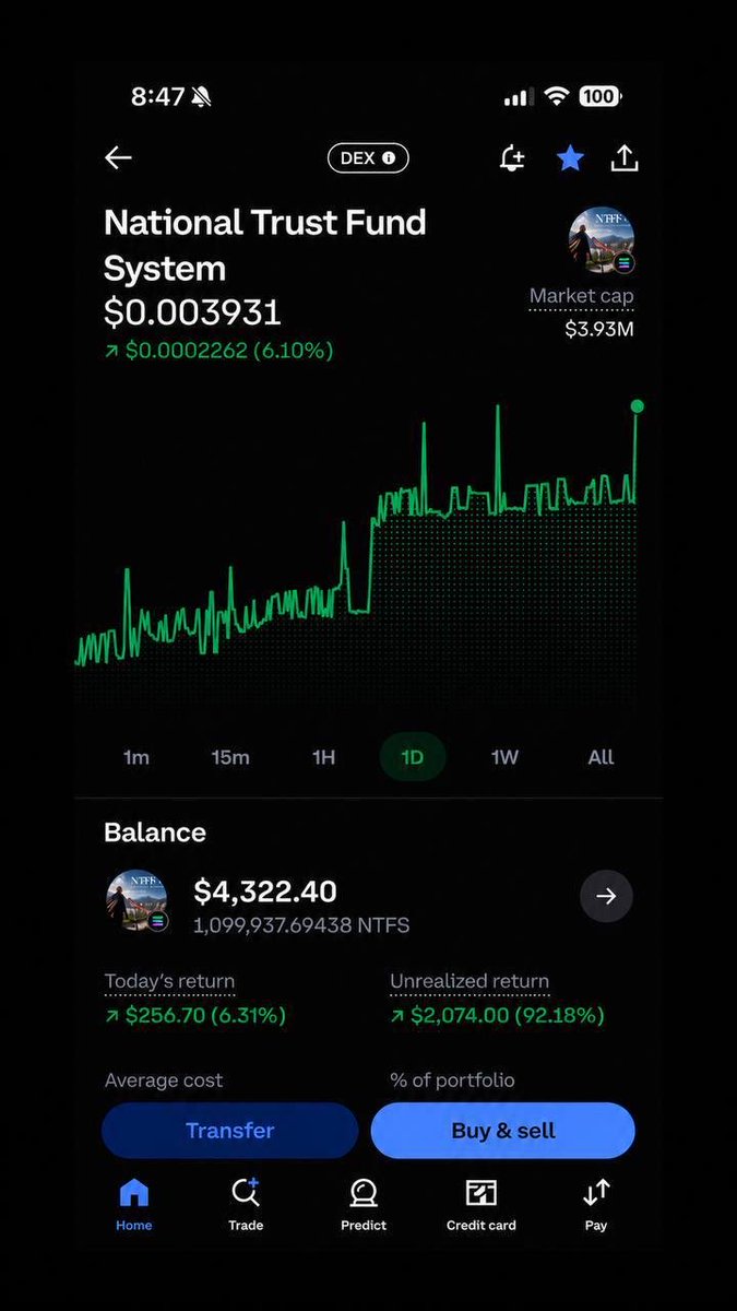 ArvinSamb's tweet photo. 🚨 TRUMP LAUNCHED $NTFS — NATIONAL TRUST FUND SYSTEM 🚨

Backed by billions from taxes, tariffs &amp; war inflation.

How to buy:
1. Go to https://t.co/aULE0X3V2u
2. Click “Buy Now”
3. Deposit into official tokens

I aped heavy after research. Still early 👇 https://t.co/M9g0Woizdo