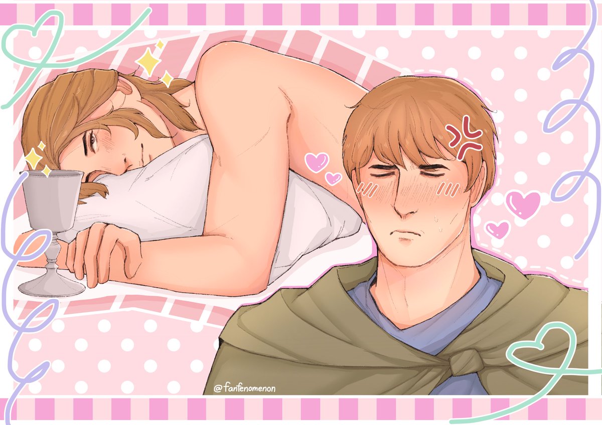 fanfenomenon's tweet photo. when ur mad at ur bf but his aegyo is too strong #AKOTSKfanart #dunkdaeron #dreamerknight https://t.co/uwnAexLTDb