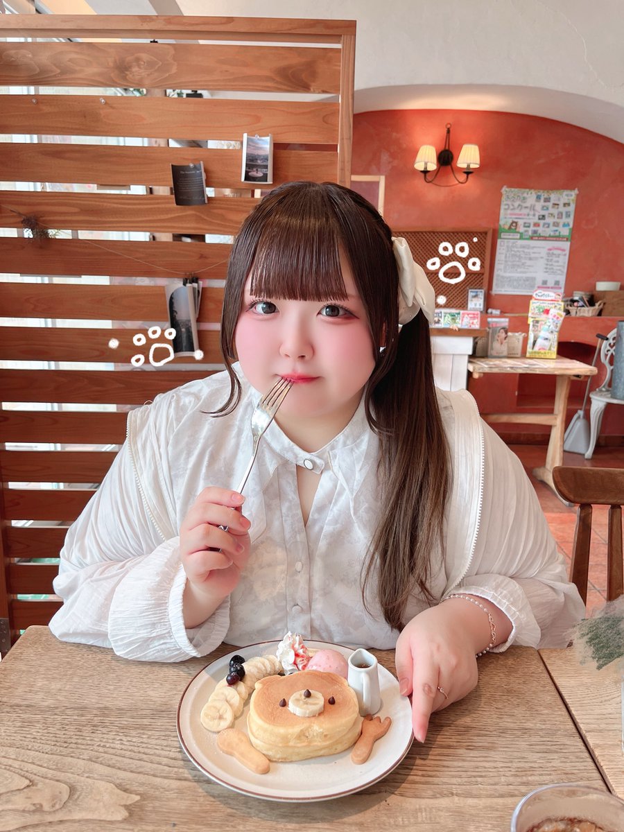 くまちゃんパンケーキたべた🥞