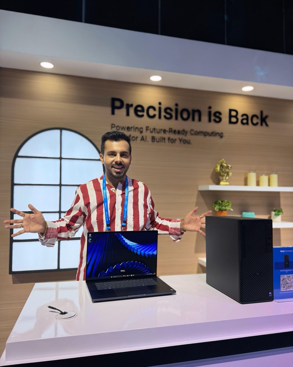 Dell_IN's tweet photo. It’s launch day 💙Hello, Precision 💻
From mobile workstations to high-performance desktop systems, the new Dell Pro Precision portfolio gives India’s professional community the tools to take on the most demanding work of the #AI era
#PrecisionIsBack
https://t.co/SsqWQlATeS https://t.co/ZbyiFmnVsw