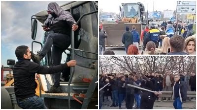 djordjemiketic's tweet photo. Sandokana sam upoznao dok je komandovao policijom na Šabačkom mostu.
Početak blokada protiv projekta Jadar, npr nakon prve Gazele ovo je bio sledeći vikend, a mi smo sa hrabrim Šapčanima blokirali most na sat vremena ali i čitavu kolonu SNS u autobusima koji su krenuli na miting SNS u Arenu. Nakon 45' su skapirali da će zakasniti, policija se povukla sa mosta, i utom momentu iz opštinskih Škoda su izleteli kapuljaši sa palicama i čekićima. Otpor ljudi je bio snažan, i verujem da svi se sećamo Crnog i prve levice Srbije kad je presamitio ćacija u nameri da zaustavi bager koji je krenuo na građane, pa i čitave porodice sa decom. Tu na viljušci bagera sam upoznao i @DusanKosta koji je urlao na tog Jarnog, funkcionera SNS koji je kao pomahnitalo krenuo u gaženje. Taj je umro, ne dočekavši suđenje, ali nadam se da će Sandokan da pretekne pa da mu se sudi za pokušaj ubistva građana u protestu.