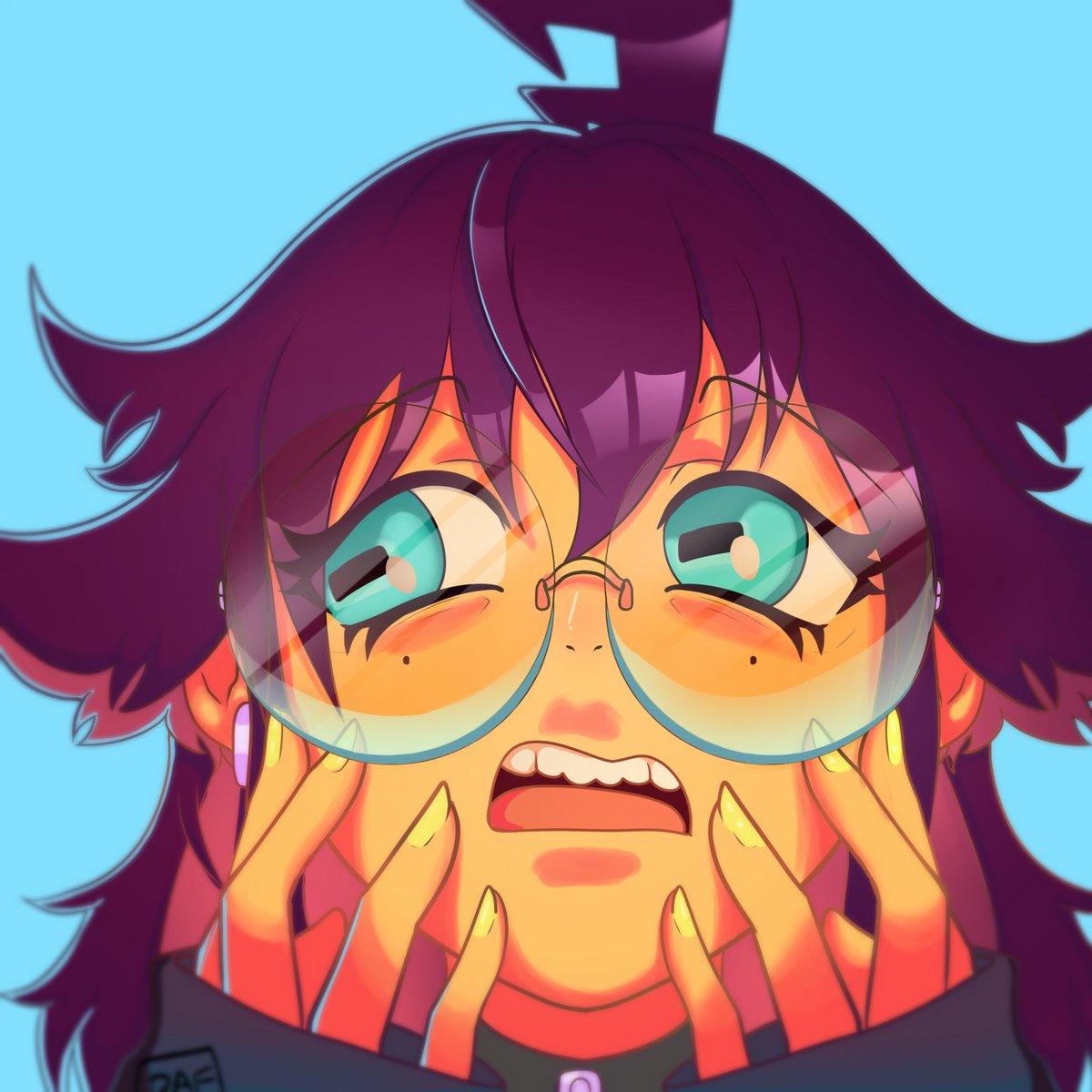 Fran08UwU's tweet photo. FINALLY FINISHED 
#Vtuber #anime #dandadan https://t.co/pcqgVv8y2E