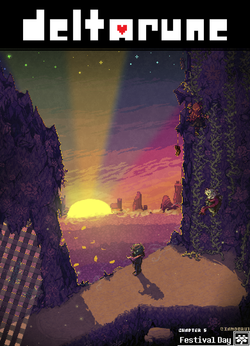 IamDoru1's tweet photo. Deltarune Chapter 5 Poster (5/7)

#DELTARUNE #deltarunefanart #pixelart #krisdreemurr #ralsei #susiedeltarune #deltarunechapter5 #deltarunechapter5spoilers https://t.co/9y5GrjXxXi