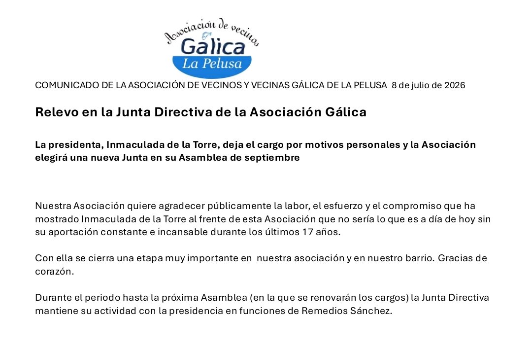 y_acera's tweet photo. Relevo en la Junta Directiva de Gálica. Gracias Inma. Seguimos avanzando https://t.co/gPwG6aeV3E