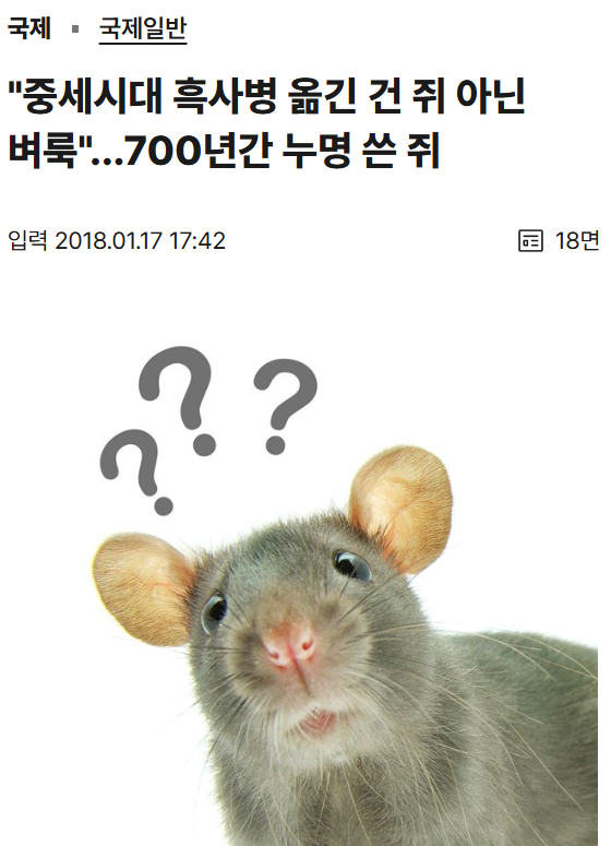ghmlawlaw's tweet photo. 페스트를 옮긴건 쥐가 아닌 벼룩이었습니다

쥑쥑이들 또한 벼룩에 희생당한 숙주였을 뿐인데 700년간이나 누명을써왓단말입니다 https://t.co/8Pctsicbo3