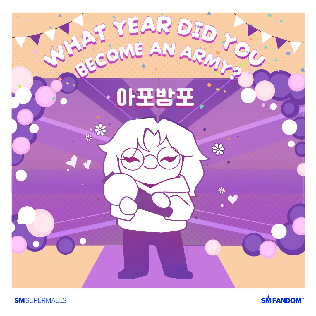 smsupermalls's tweet photo. Every ARMY has a story, and every story starts somewhere.💜

Happy ARMY Day!

We'd love to hear your story.

#BorahaeWithSM #SMFandom #GalaToTheMax https://t.co/KOZhs4mia9