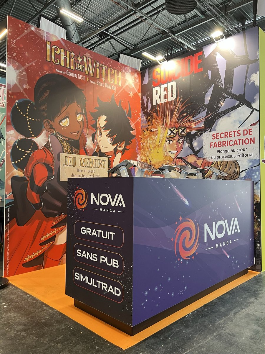 Manga_Nova's tweet photo. AUJOURD’HUI C’EST JAPAN EXPOOOO 🎌

N’hésitez à passer sur notre stand (regardez comment il est beau 🤩) https://t.co/5CifDBbbnn