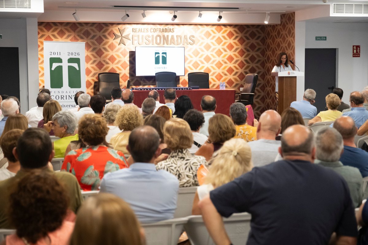 FundCorinto's tweet photo. Quince años después, seguimos convencidos de que el mayor patrimonio de Fundación Corinto son las personas.

Escuchar sus historias, compartir sus experiencias y reconocer públicamente su entrega fue el mejor homenaje que podíamos ofrecer.

#CofradíasMLG https://t.co/nDSYv3wZQ4