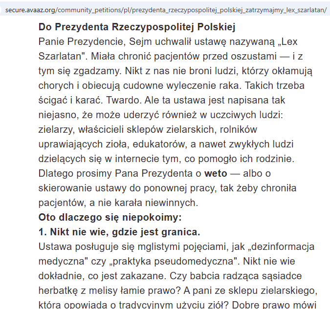 szczepienie's tweet photo. Podpisaliście już petycję do Prezydenta Nawrockiego w sprawie "Lex Szarlatan"? Bardzo dobrze napisana petycja.💪

https://t.co/33IrLAolk0 https://t.co/QcafCrVnMh