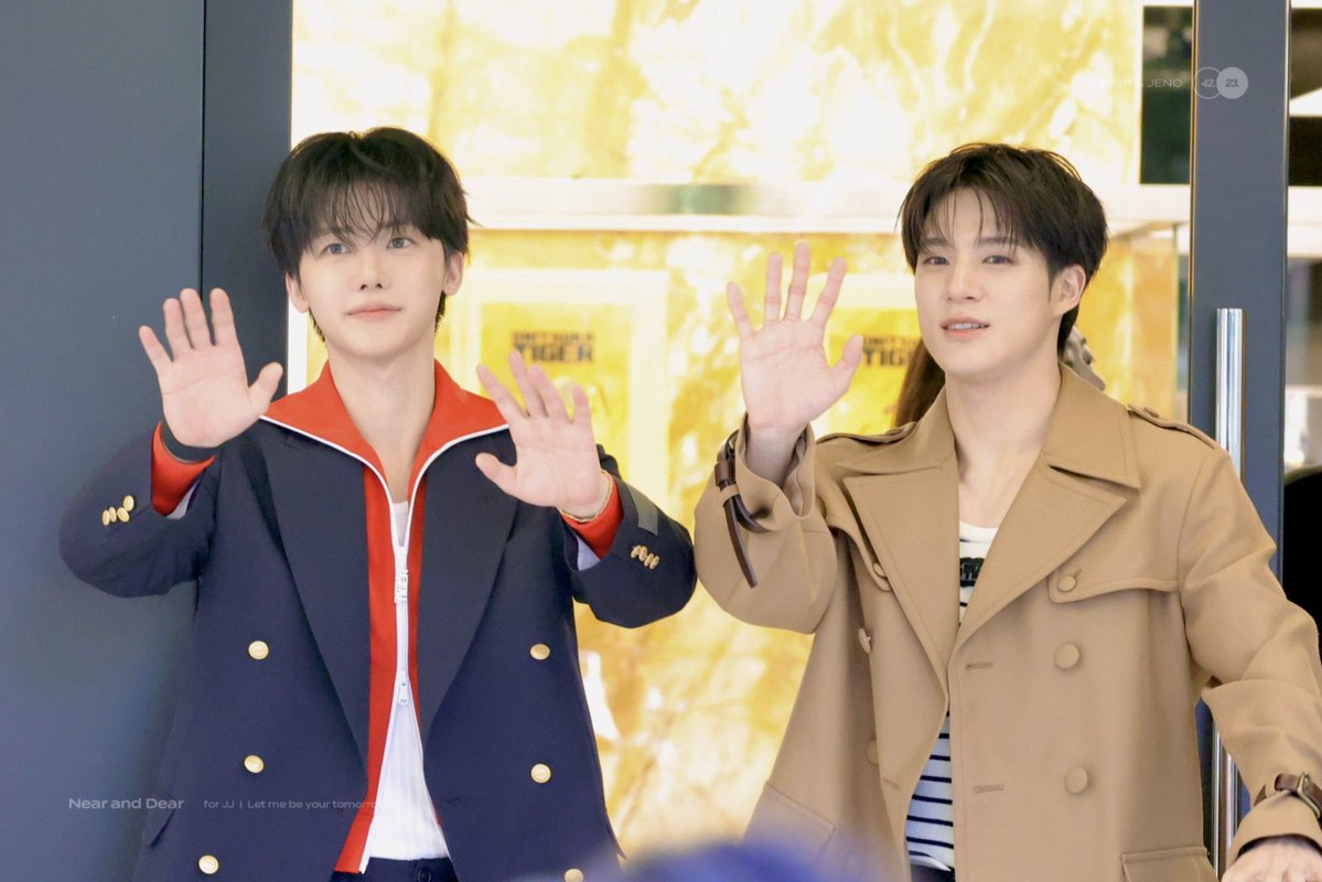 JJ_NearandDear's tweet photo. 260709 패션행사 좋다 또가자 #재민 #제노 #NCTJNJM #NCTJNJMxOnitsukaTiger https://t.co/A9Rxnq6q4q