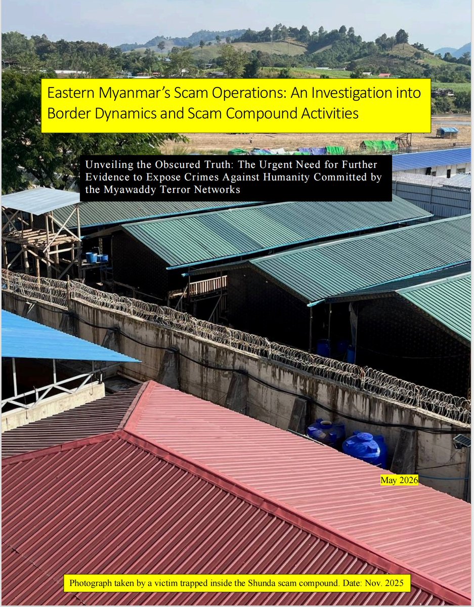 ScamCenterOrg's tweet photo. Despite repeated claims that scam compounds in Myanmar are being dismantled, the reality on the ground tells a very different story.

Large numbers of people have reportedly been relocated from Cambodia through Thailand, while human trafficking and cross-border movement continue. Over the past six months alone, more than 30 new compounds have reportedly emerged along the Myanmar–Thailand border.

Rather than disappearing, scam operations are expanding and adapting. Many have relocated deeper into remote mountainous areas, where they are more concealed, harder to monitor, and increasingly difficult for law enforcement and humanitarian organizations to access.

The United States has repeatedly announced efforts to combat transnational scam networks. However, there has been little visible progress or meaningful action on the ground. Meanwhile, these criminal networks continue to expand, relocate, and recruit or traffic more people. The gap between public commitments and measurable results is deeply disappointing and discouraging.

Questions also remain regarding the effectiveness and accessibility of FBI reward programs. Significant intelligence, investigative reports, and supporting information have been submitted, yet it remains unclear whether independent investigators or intelligence providers have successfully received these rewards. No financial or investigative support has been provided for our continued research, despite the substantial time, resources, and personal effort required to collect and verify intelligence from high-risk areas.

Thailand has also failed to effectively curb trafficking routes. People continue to be transported through Thailand and trafficked into scam compounds across the border.

Extensive investigations and professional reports documenting the expansion of scam compounds, trafficking routes, newly constructed sites, satellite evidence, and evolving criminal networks have already been completed.

For professional research collaboration, intelligence sharing, or access to detailed investigative reports, please contact directly.

#ScamCompounds #HumanTrafficking #Myanmar #Thailand #Cambodia #CyberScam #ForcedLabor #TransnationalCrime #OSINT #FBI