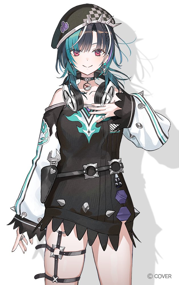 ozadomi's tweet photo. hololive DEV_IS所属、輪堂千速(@rindochihaya)様による
オリジナル曲『FlatOut』

こちらのMVイラストを担当しました。
よろしくお願いいたします！🎧🔧 https://t.co/1eUmawJyUW