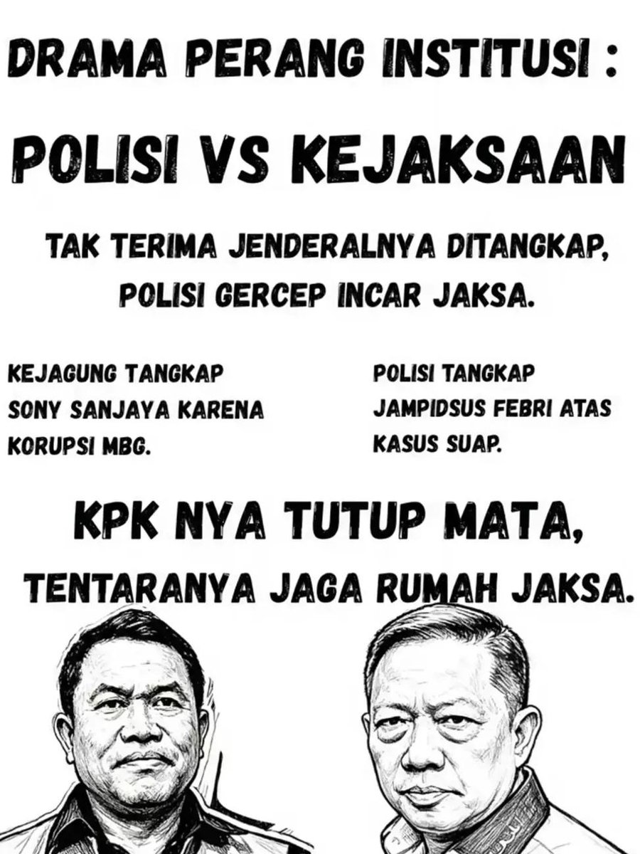 algazali_64's tweet photo. kita nontonin ajalah ya para penjahat ini berperang hingga tumbang satu persatu dan keadilan dan kebenaran mencari jalannya, emang sejak kapan para bajingan saling percaya😆 kalian nangkap koruptor bukan demi rakyat tapi kesel isi dapur kalian keganggu. https://t.co/EY8RxM8TDu