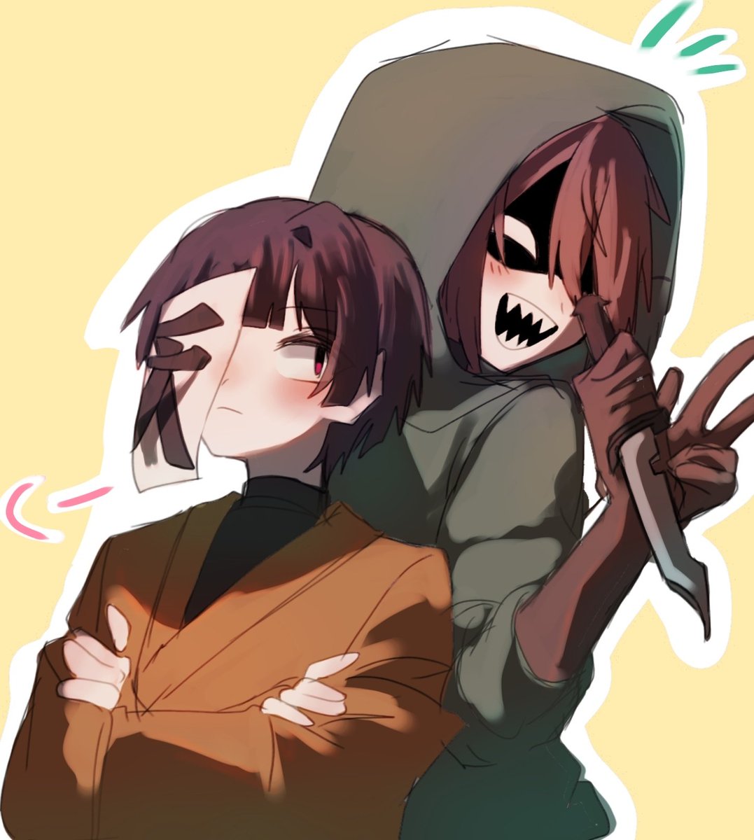tumananananan_'s tweet photo. 初期人狼！
あんま描かないペアだからド新鮮…✨
 #wrwrd_FA https://t.co/fFVaK3OVCx