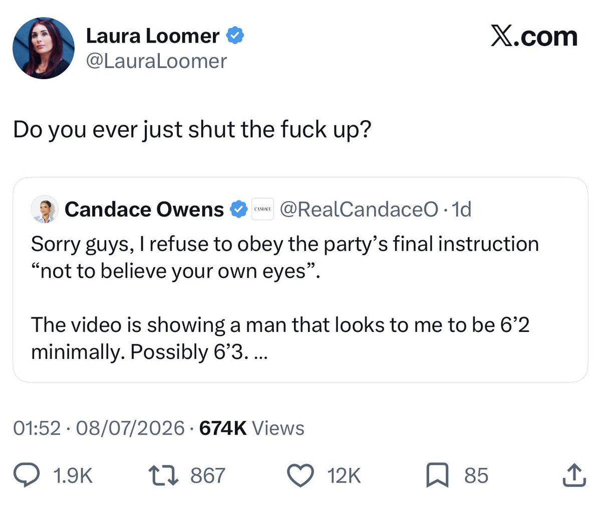 koshercockney's tweet photo. Tweet of the century from @LauraLoomer 

😂😂😂😂 https://t.co/RbbNIKQ1wA