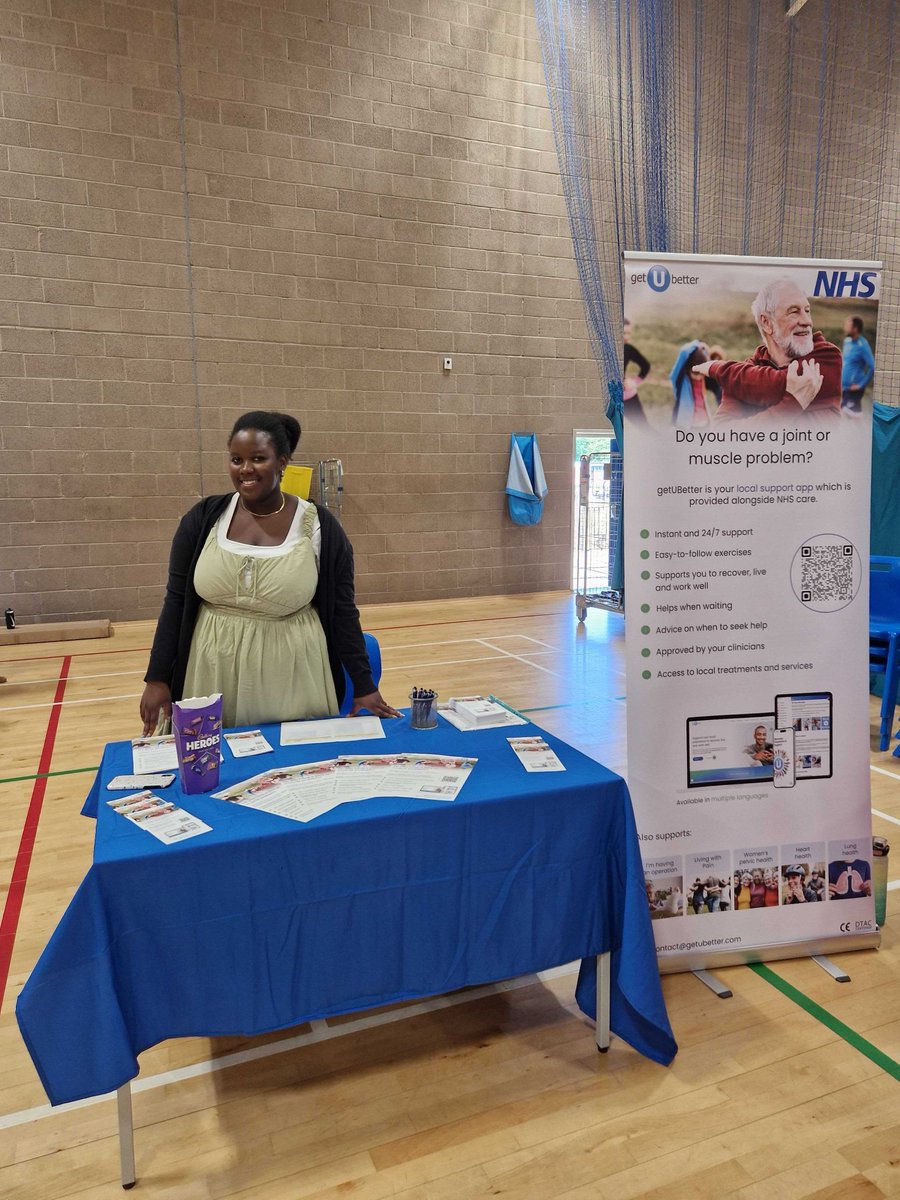 getubetter's tweet photo. The getUBetter team had a great day at yesterday's Community Assessment Day in Yeovil. Providing access to digital self-management for all common MSK injuries alongside routine NHS care.
#cMSK #selfmanagement #MSK https://t.co/qpJqsJK764