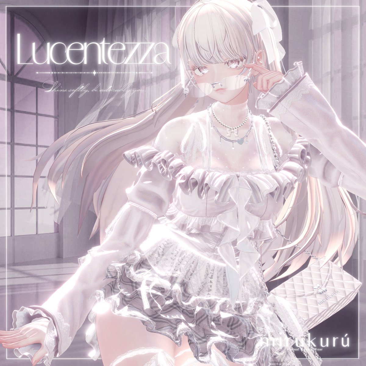 mirukurupower's tweet photo. 🎉最新作『ルセンテッツァ』発売開始🎉

✧･ﾟ•.MIRUKURU.+:｡:✧ 
- LUCENTEZZA - ルセンテッツァ🤍
最新作『LUCENTEZZA - ルセンテッツァ』  

イタリア語で“輝き”を意味する《Lucentezza》  やわらかな光を纏う、可憐で甘いバレエコアセットが登場。  繊細なフリルと軽やかに揺れるリボン。  

新しい物語が静かに幕を開けます🤍  

カラーバリエーションは全部で20種！！！！ 

BOOTH🌐
https://t.co/jf1MXY6nHT