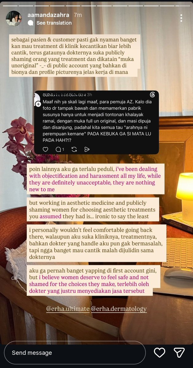 lamourned's tweet photo. sedih bgt bacanya jujur... i just know how wise and thoughtful she is from her writing 🥹 kayak keliatan bgt she took her time to be confrontational, tanpa memperkeruh suasana but still! respecting herself 🫶 rooting for you mama this too shall past! you're the best @amndzahra https://t.co/veENWxzjDP