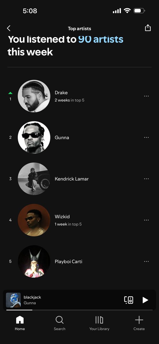 iactuallydgaf0's tweet photo. let’s see ur top 5 artists this week, G❤️ https://t.co/YExI1yfHPC