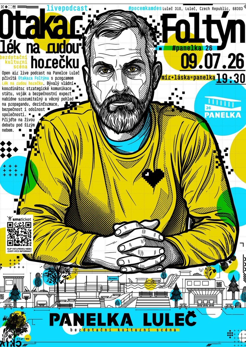 AlexKaro8888's tweet photo. Jiz dnes (ctvrtek) v podvecer budu moderovat debatu s @FoltynOtakar v @Panelka_Lulec prijde podebatovat, vykoupat se nebo si dat pivo. 

100% z ceny vstupneho jde na pomoc Ukrajine. Link na zakoupeni vstupenek viz komentar. https://t.co/ixxrXemOLa
