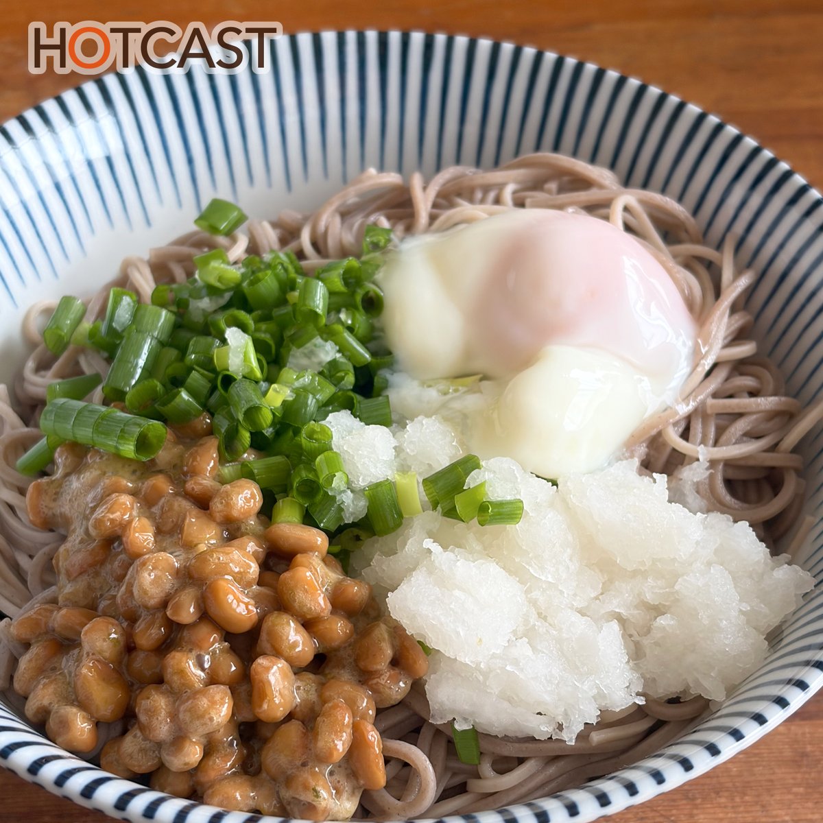 納豆の写真、普段の適当ご飯のしかなくて。 適当すぎてネギ繋がってる